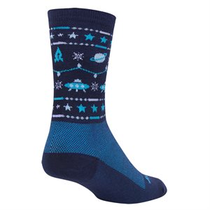 Ugly Sweater Blue Wool socks
