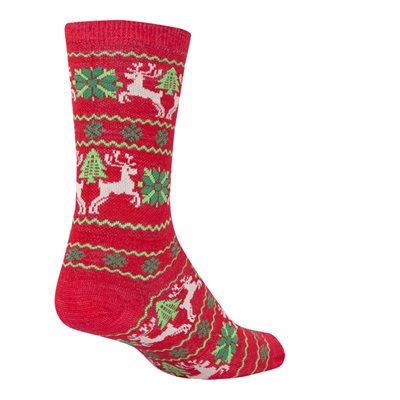 Ugly Sweater Red Wool socks