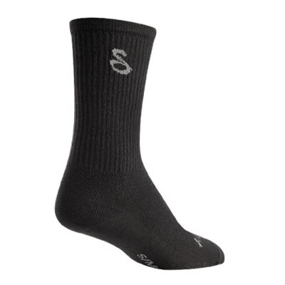 Tall Black Wool socks